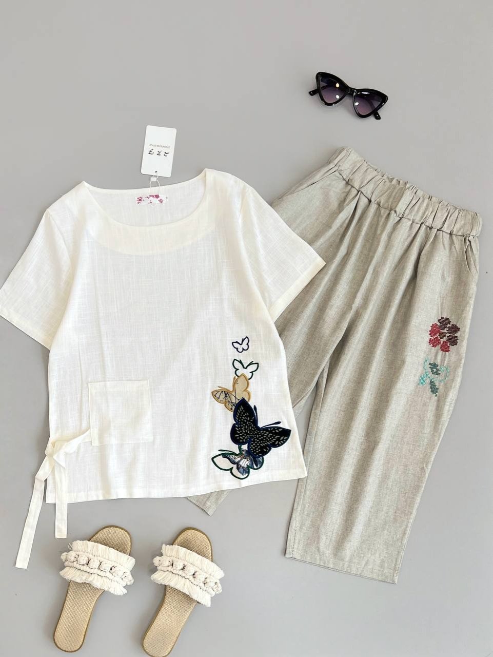 ست شومیز و شلوارک کد 2547