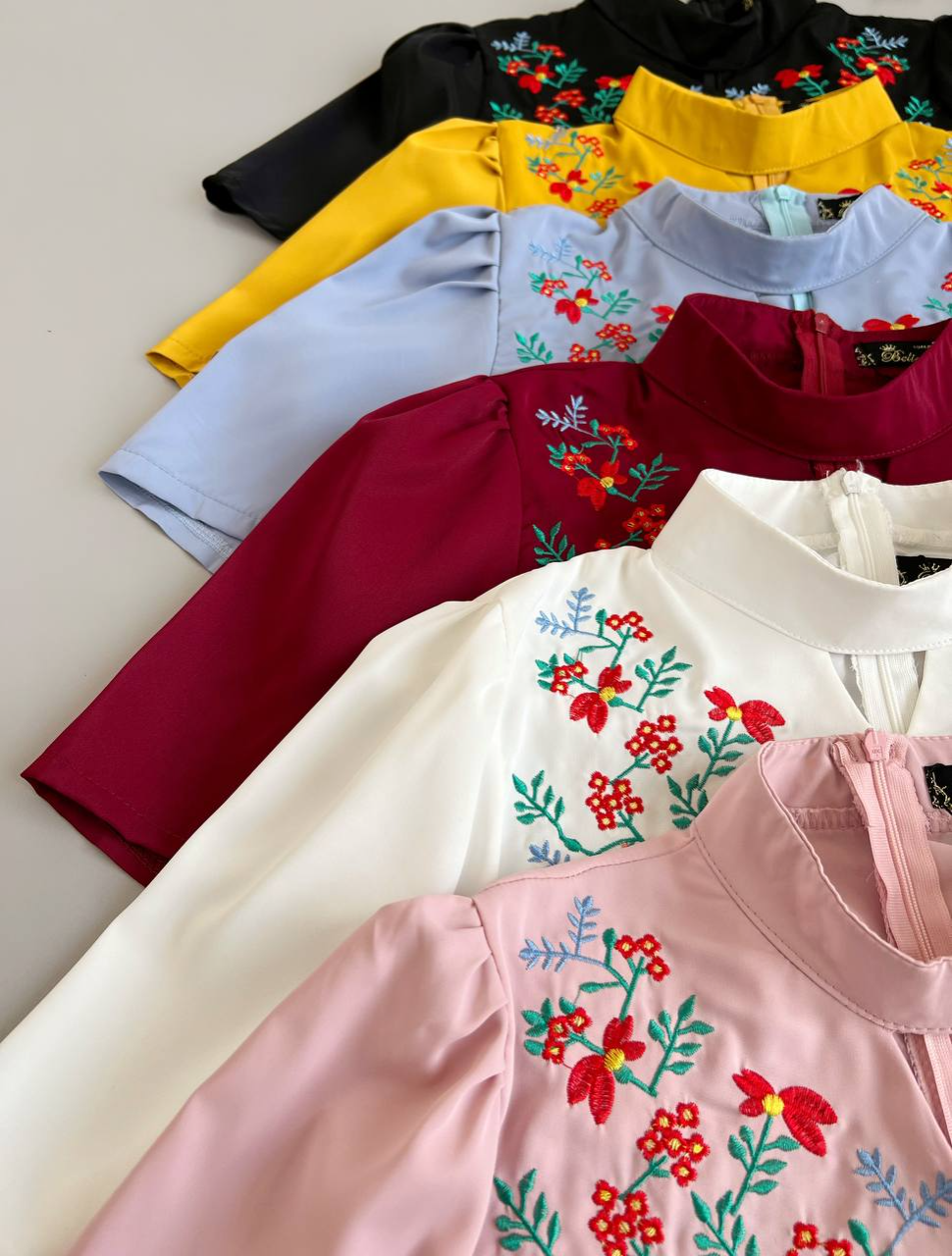 شومیز کرپ گلدوزی شده کد2558