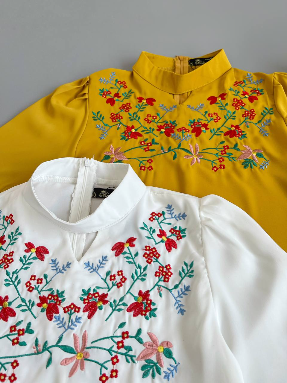 شومیز کرپ گلدوزی شده کد2558