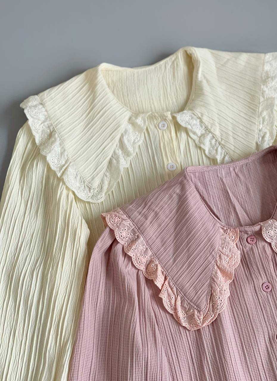 شومیز یقه خامه دوزی کد 2562