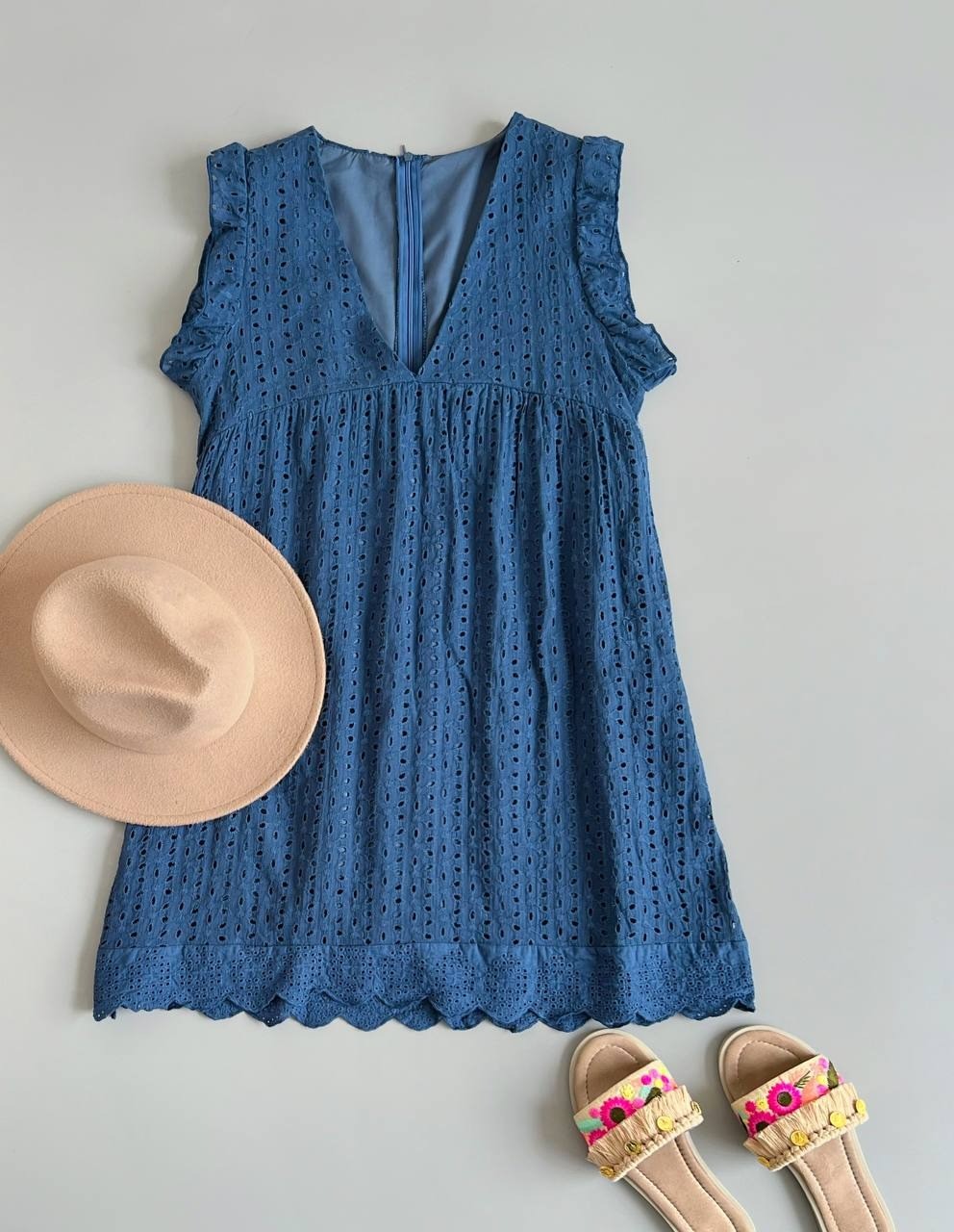 پیراهن خامه دوزی آستردار کد 2572