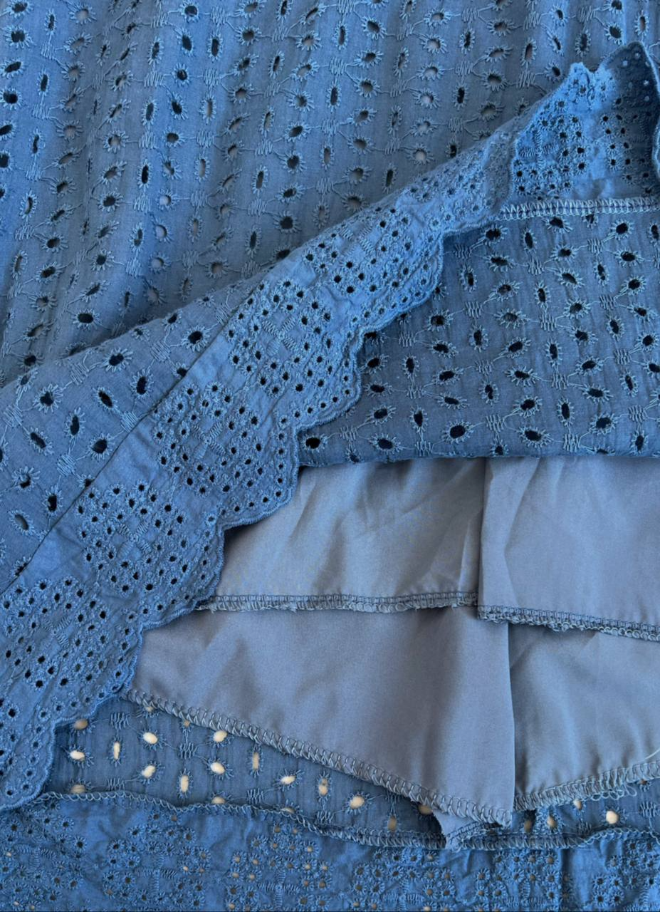 پیراهن خامه دوزی آستردار کد 2572