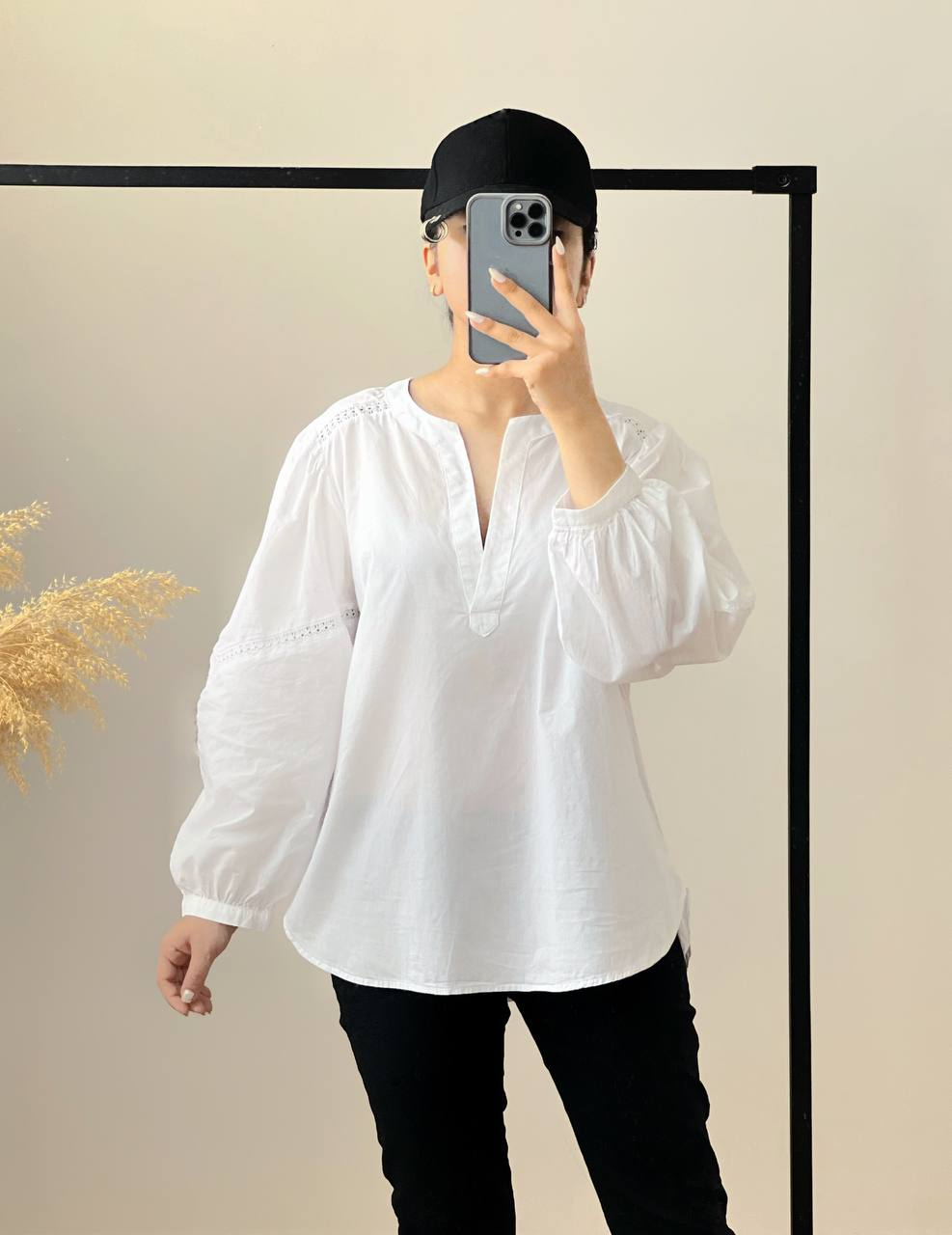 شومیز کتان نخ کاغذی کد 2574