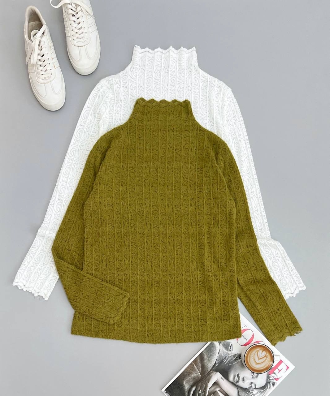 شومیز گیپور یقه ایستاده کد 2578