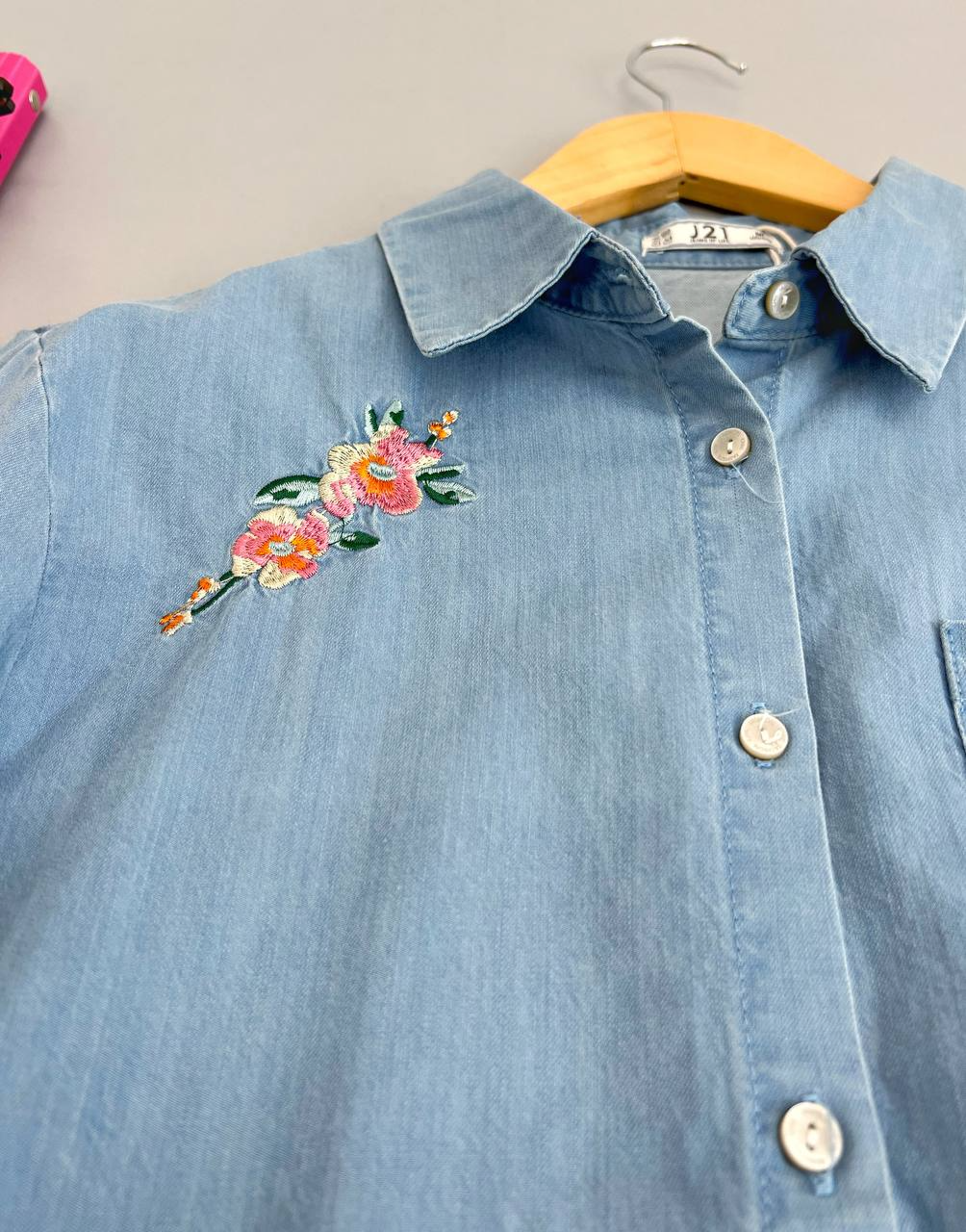 شومیز جین گلدوزی شده کد 2579