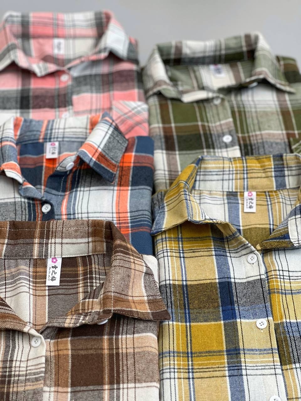 شومیز مانتویی چهار خونه کد 2588