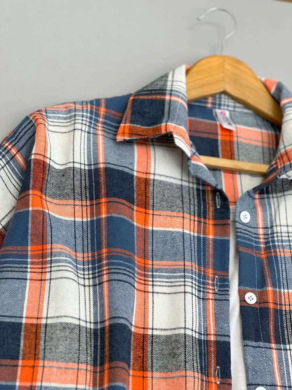 شومیز مانتویی چهار خونه کد 2588