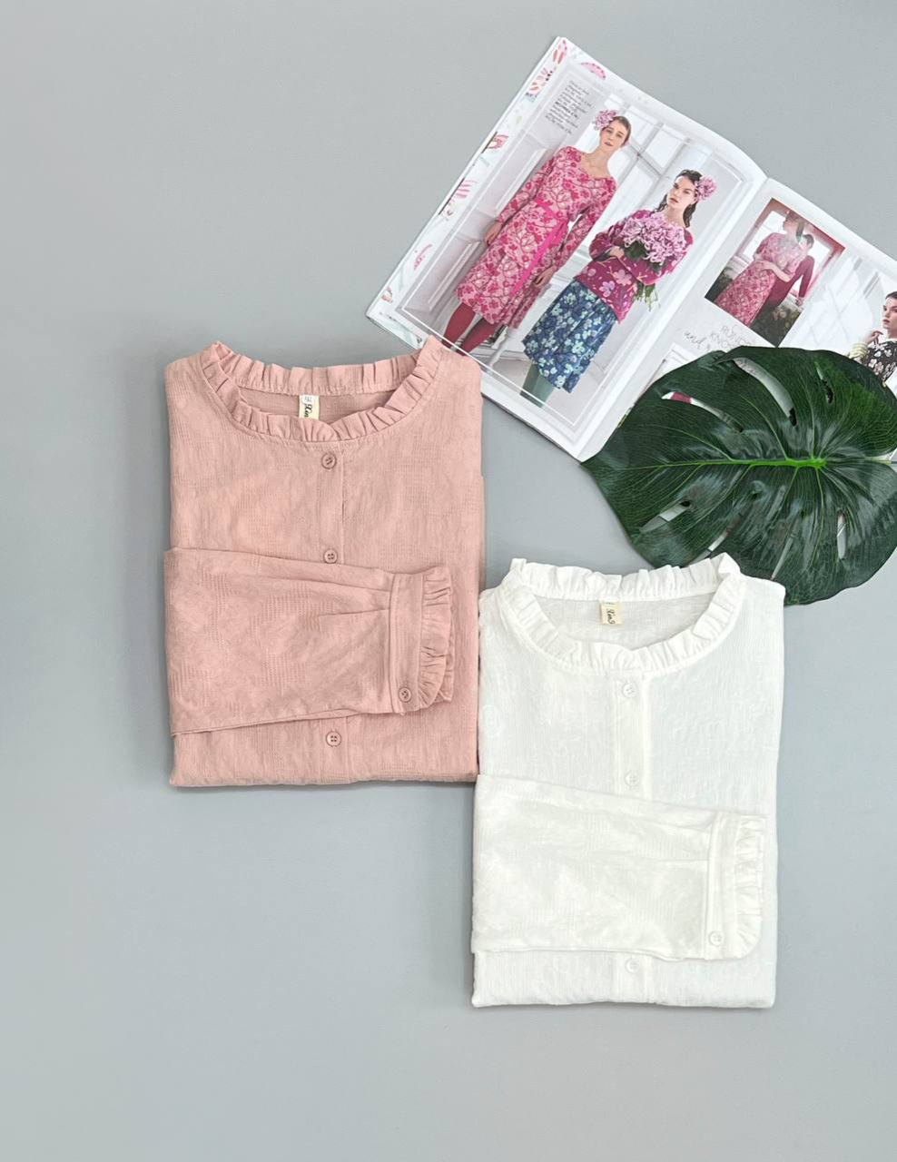 شومیز گل برجسته کنف کد 2589