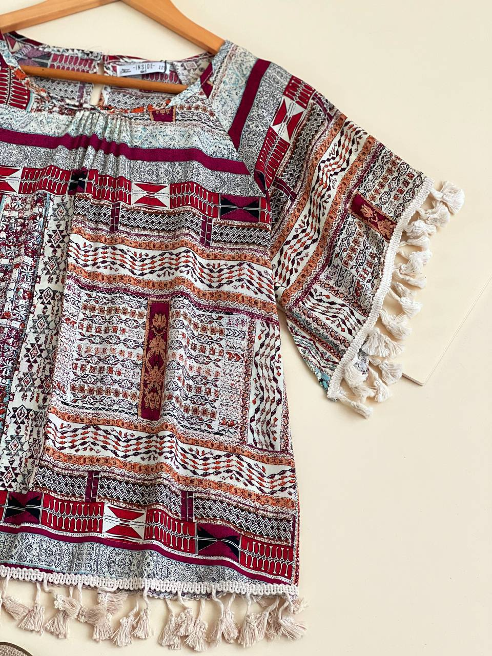 شومیز سنتی منگوله دار کد 2593