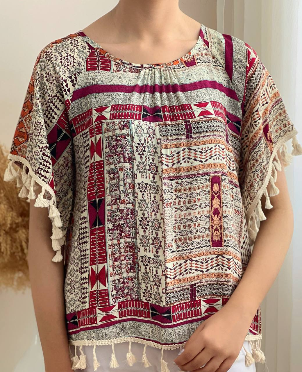 شومیز سنتی منگوله دار کد 2593