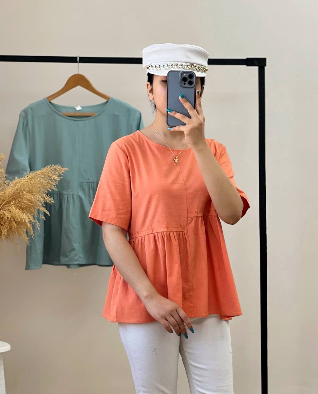 شومیز کنف گلدوزی شده کد 2597