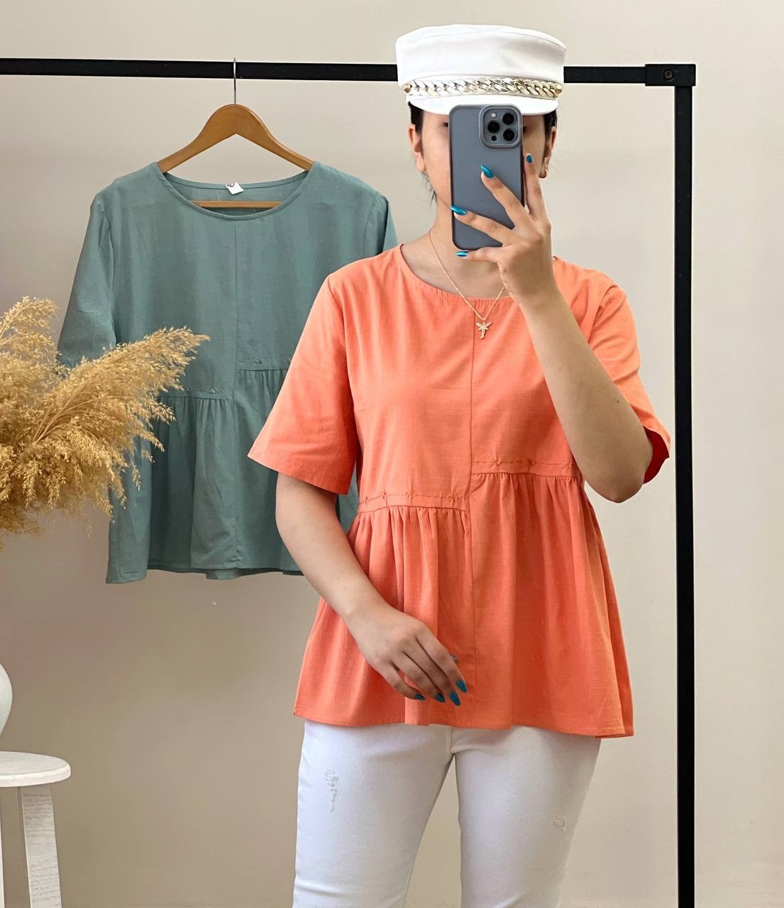 شومیز کنف گلدوزی شده کد 2597