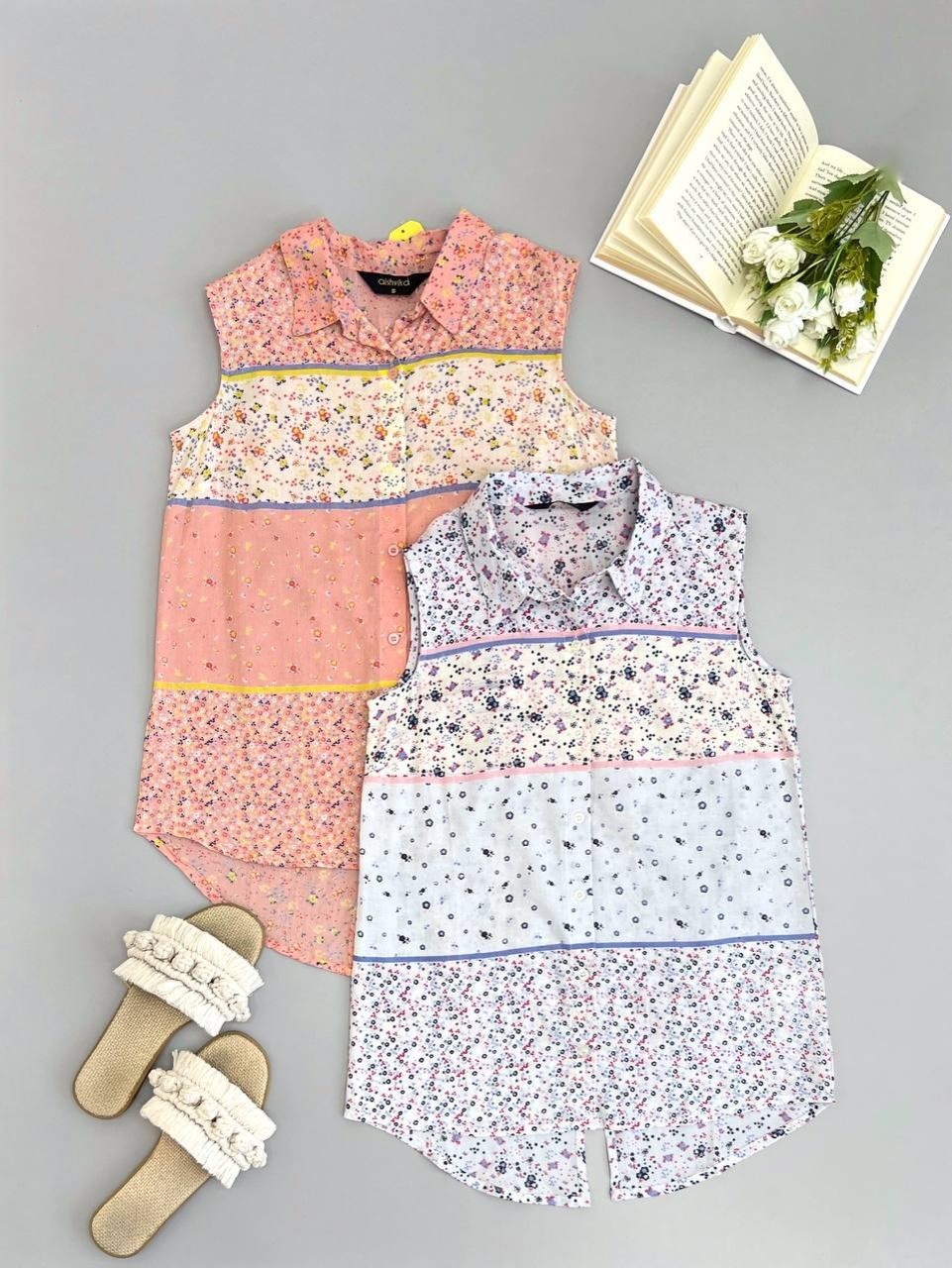 تاپ گل ریز هندی کد 2598