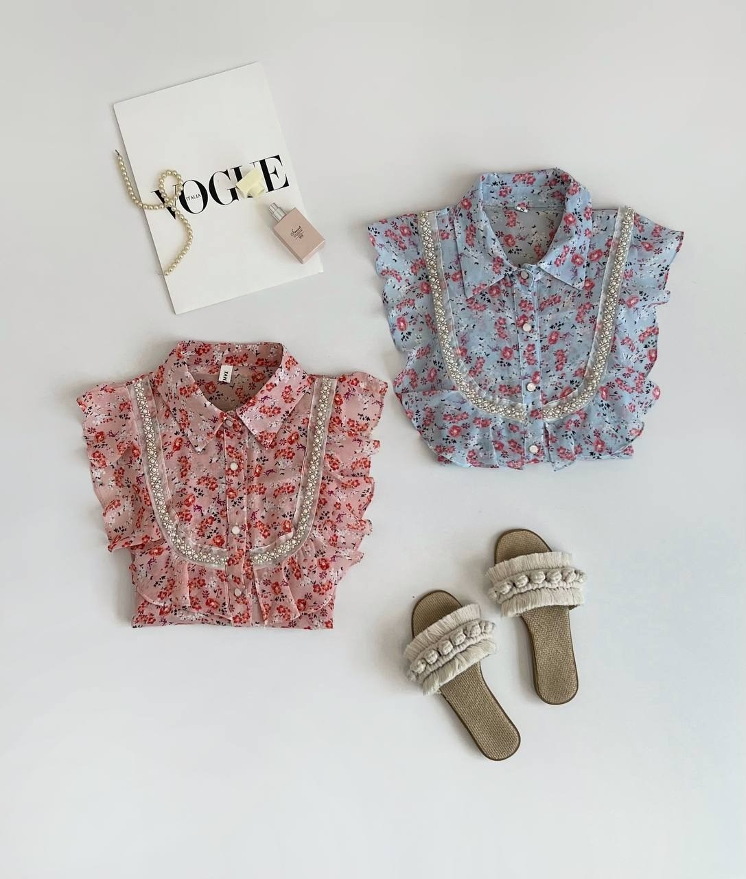 شومیز کرپ حریر گلدار کد 2600