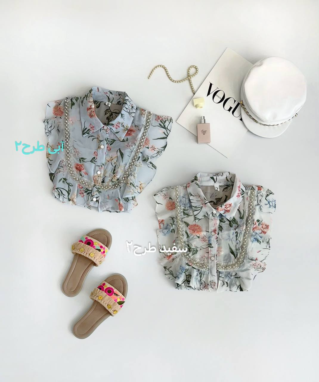 شومیز کرپ حریر گلدار کد 2600