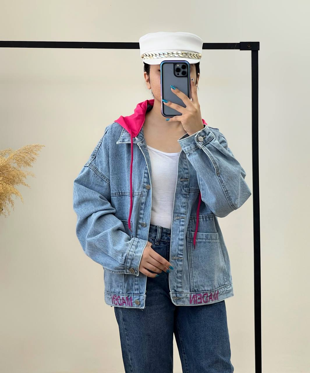 کت جین گلدوزی شده کد 2606