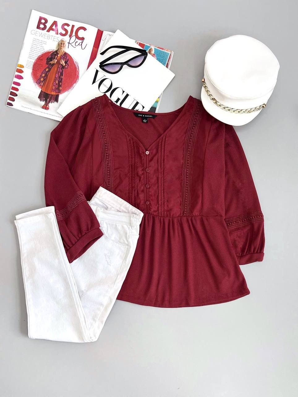 شومیز تکرنگ از برندZac & Rachel کد 2608