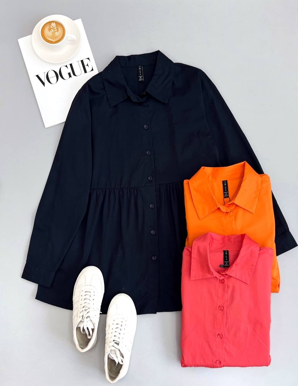 شومیز مانتویی کمر چین کد 2609