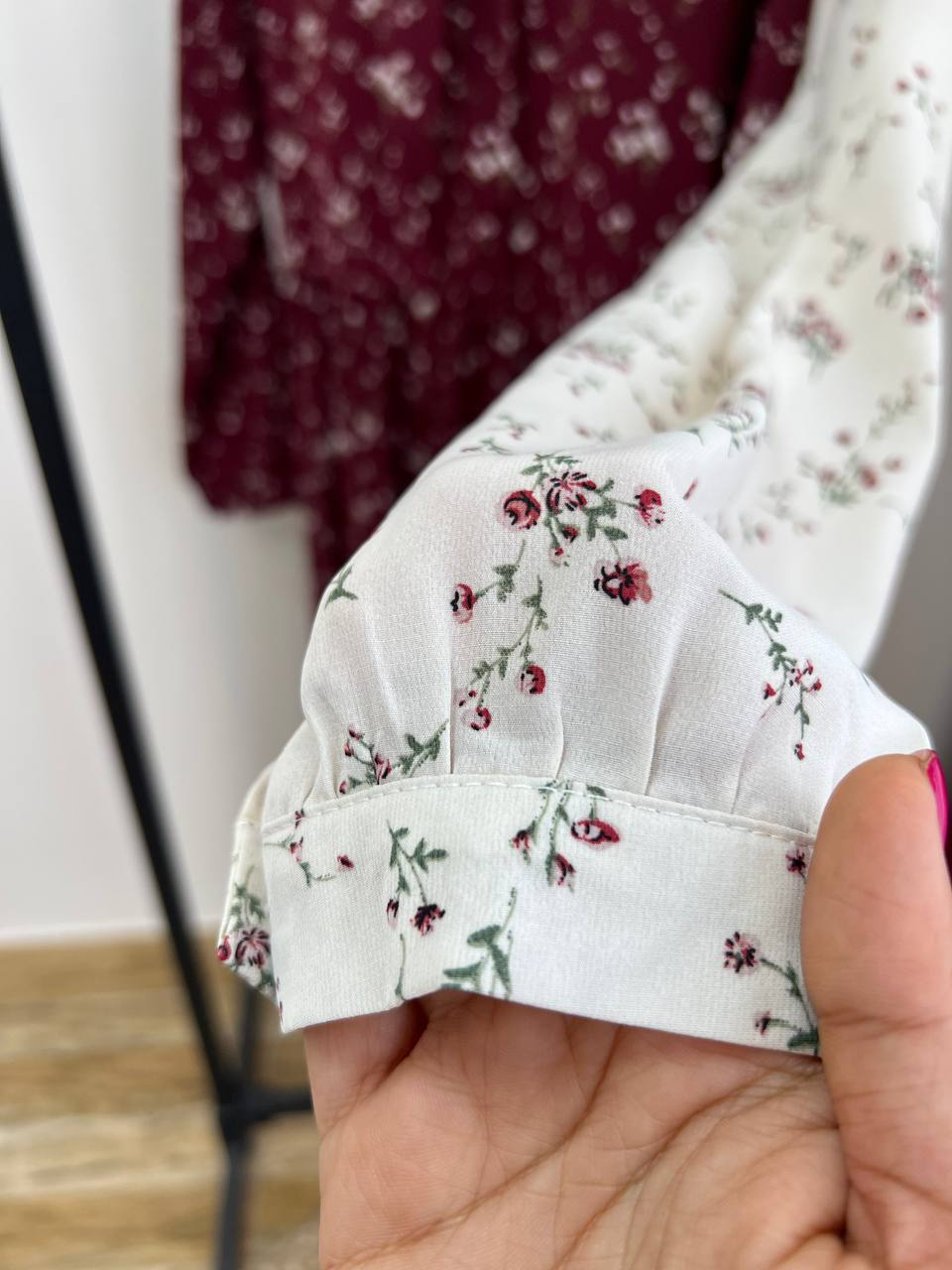 پیراهن کرپ حریر گل ریز کد 2610