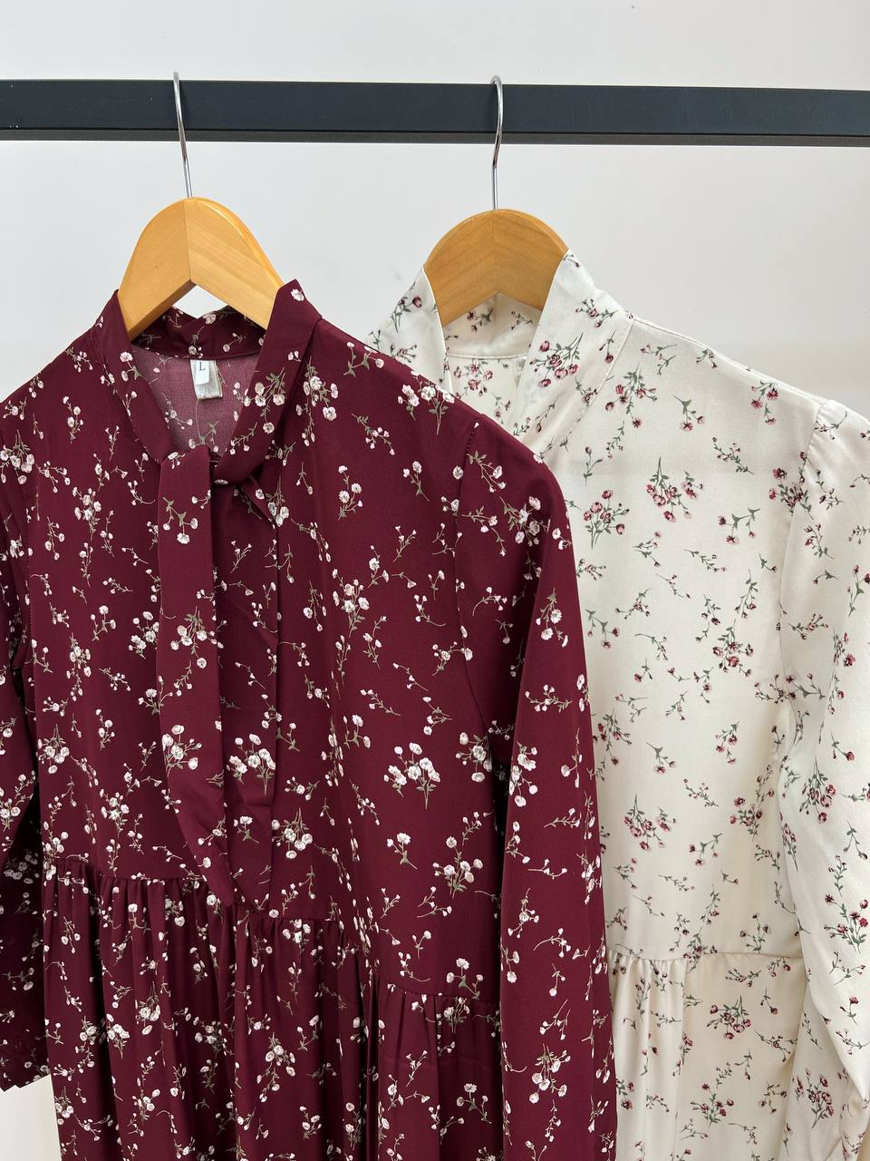 پیراهن کرپ حریر گل ریز کد 2610