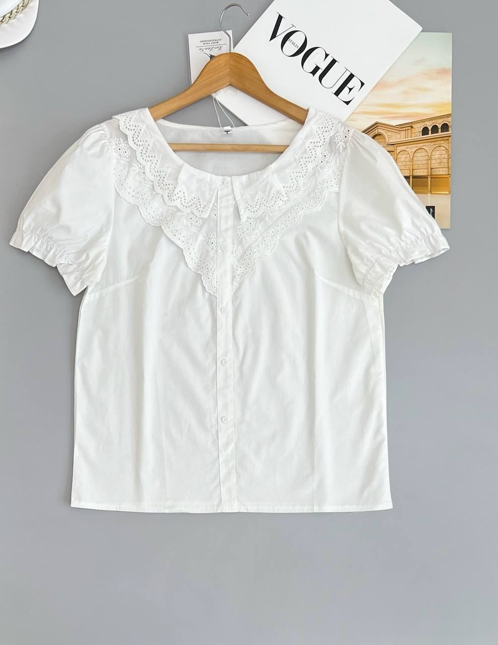 شومیز کتان کاغذی آستین چین کد 2612