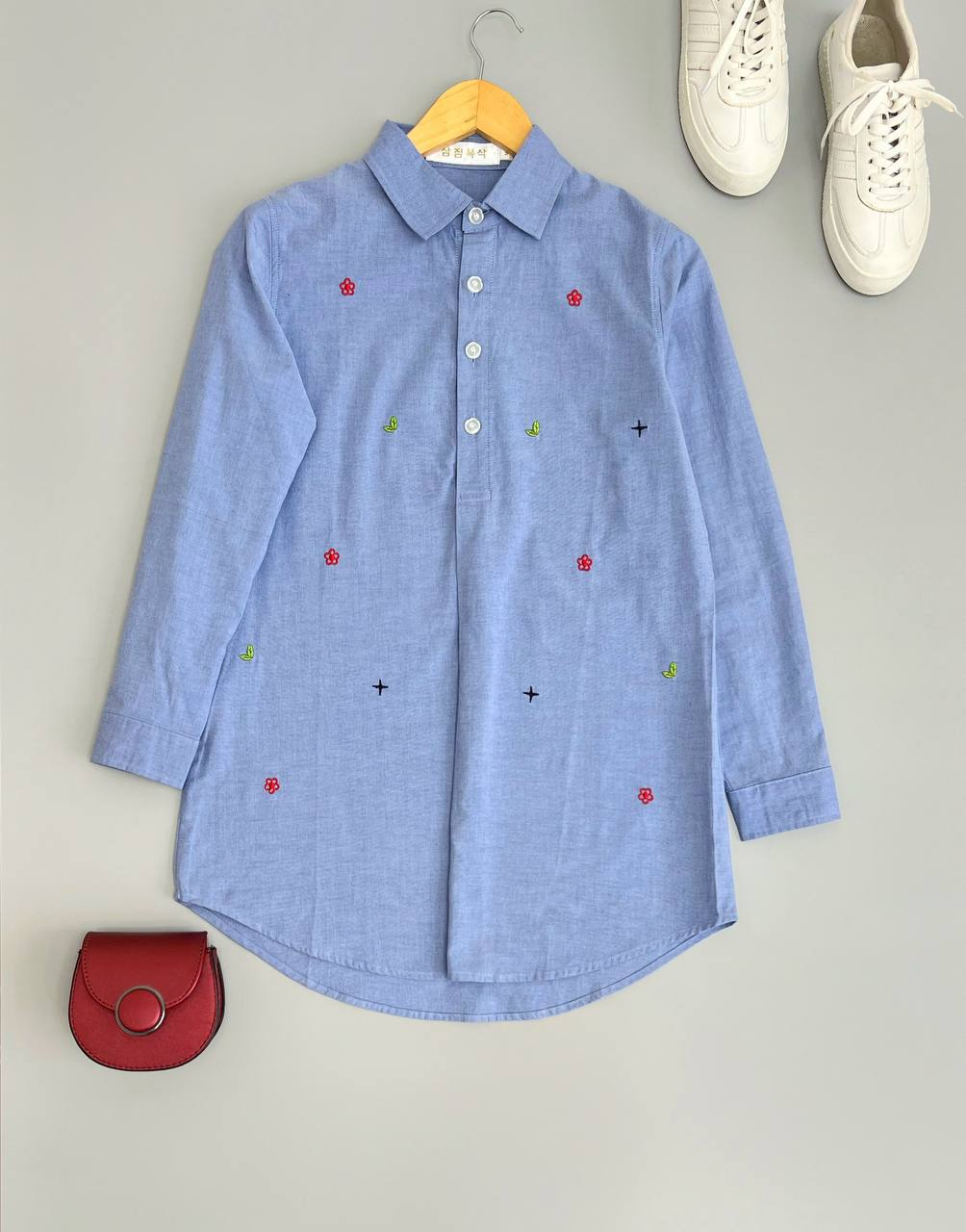 تونیک طرح جین گلدوزی شده کد 2615