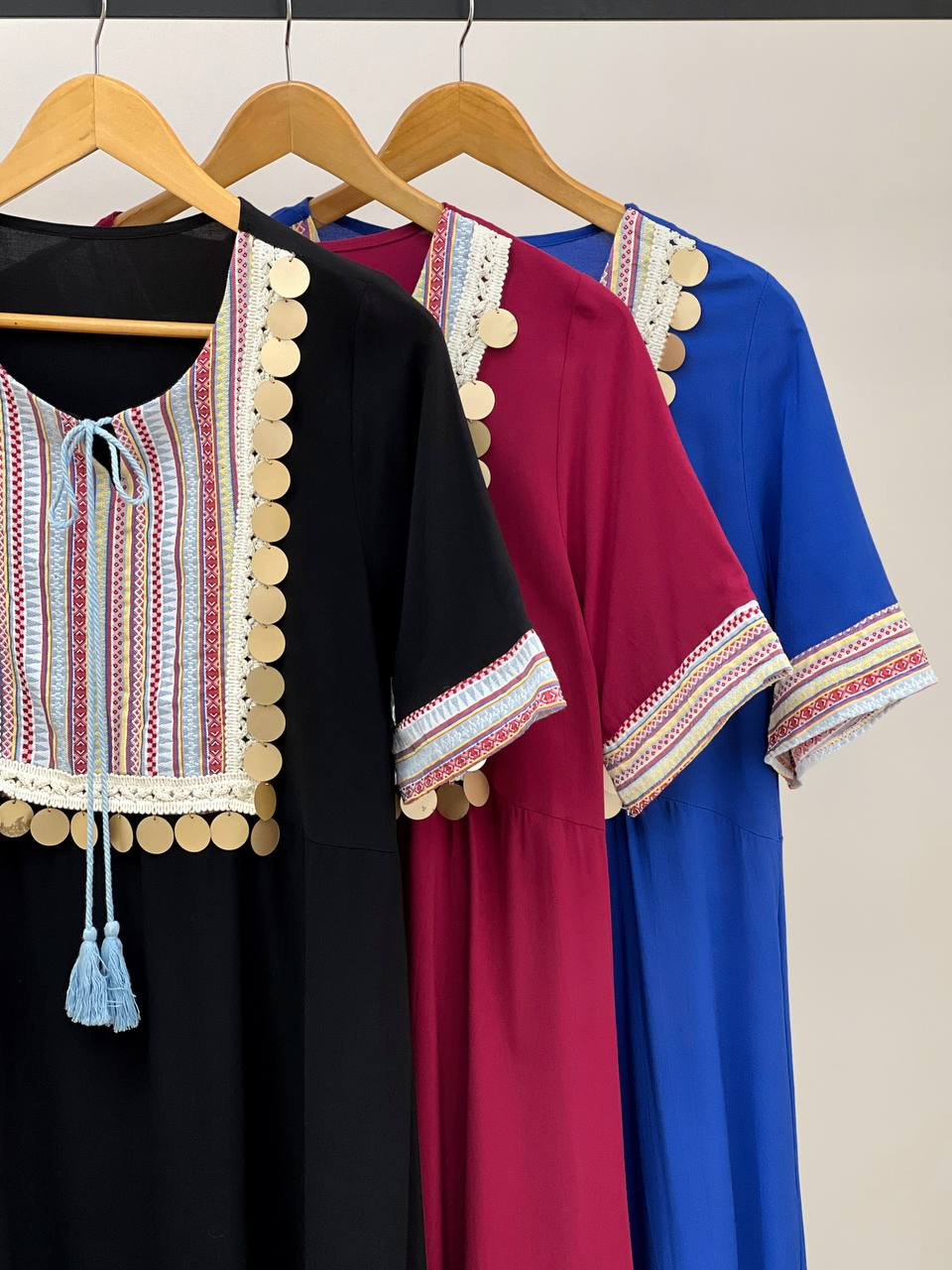 پیراهن نخی سوزندوزی کد 2616