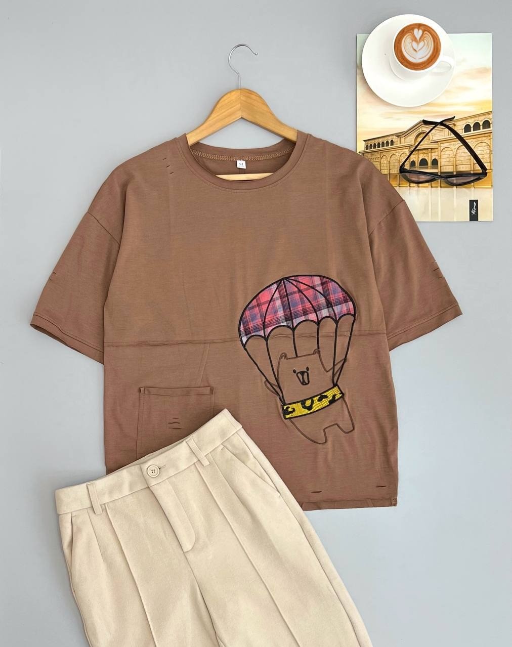 تیشرت تیکه دوزی کد 2618