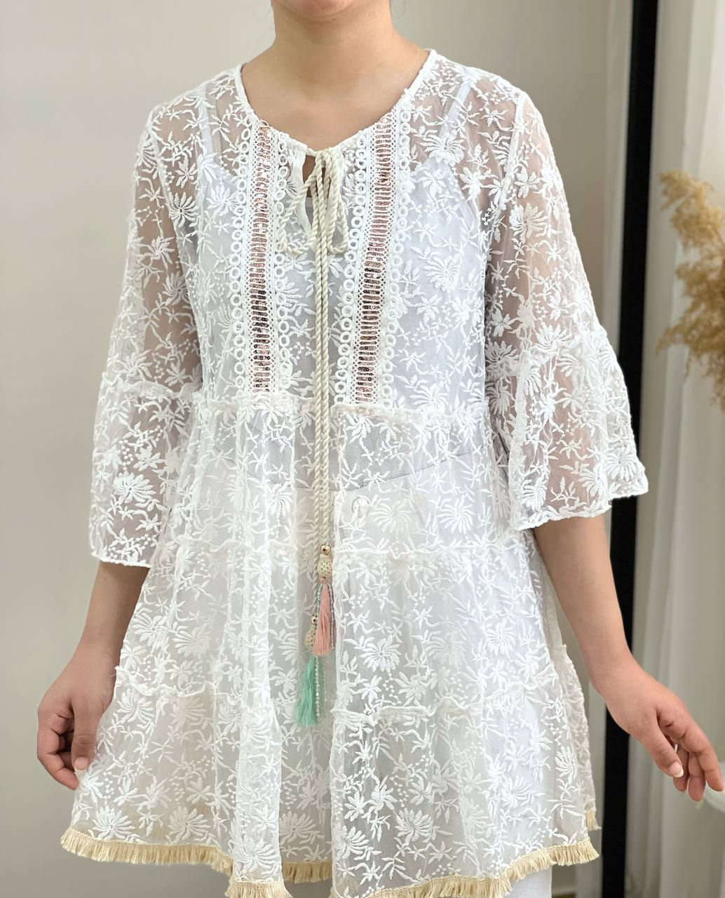 تونیک تمام گلدوزی کد 2620