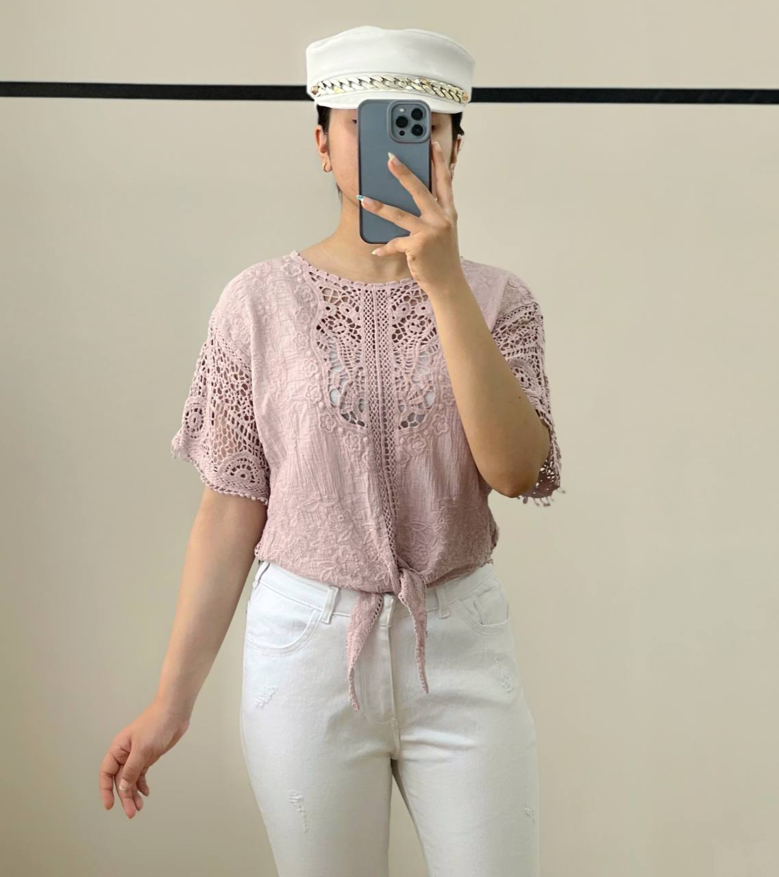 شومیز قلاب بافی کد 2621