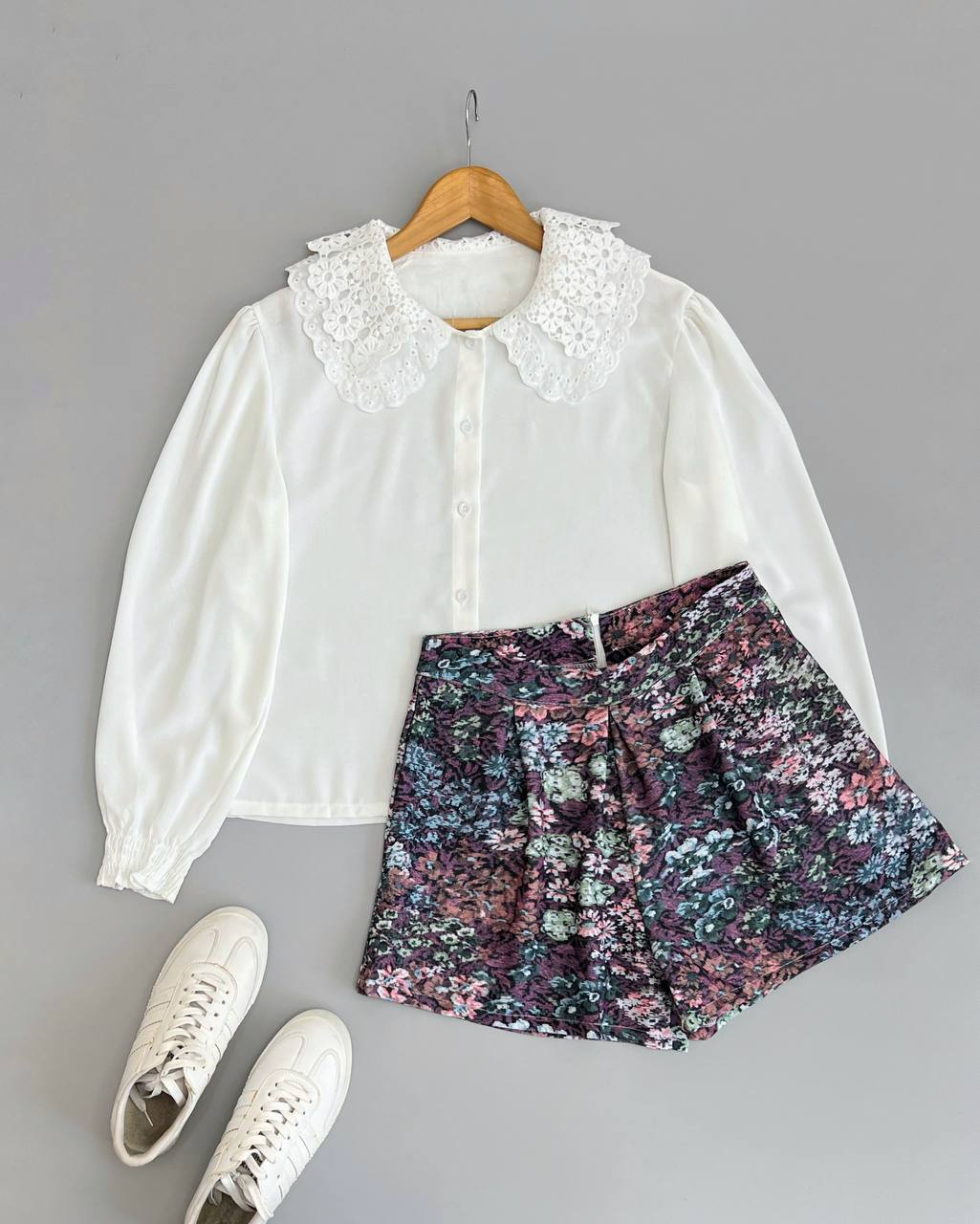 ست شومیز و شلوارک از برندMYALLIN کد 2623