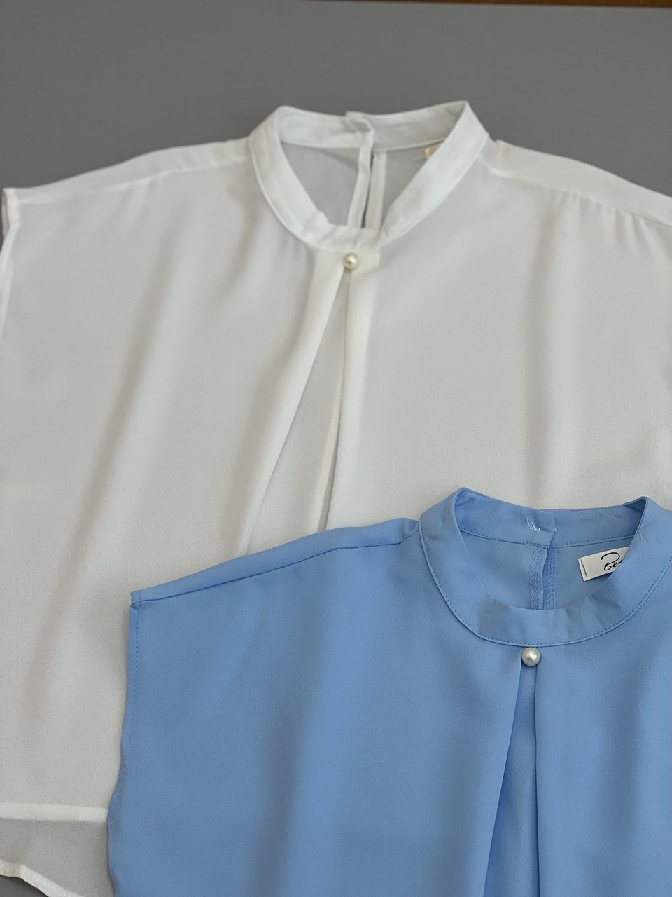 شومیز کرپ یقه مروارید کد 2625