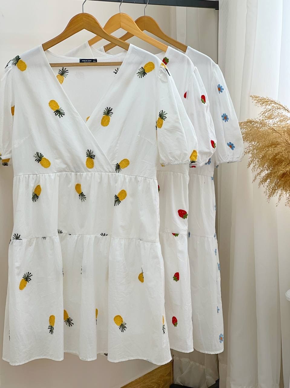 پیراهن گلدوزی شده برند shein کد 2632