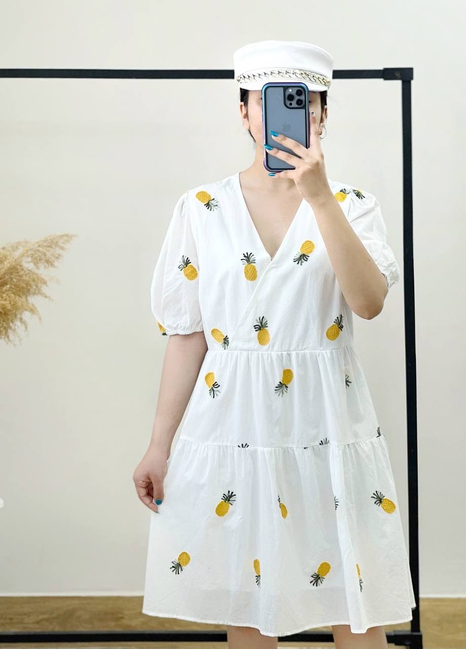 پیراهن گلدوزی شده برند shein کد 2632