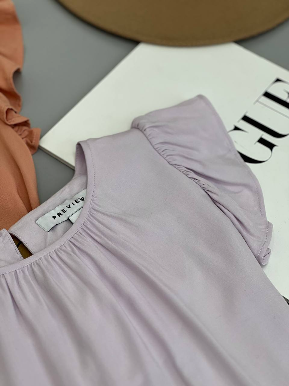 تاپ نخ آستین چین دار کد 2648