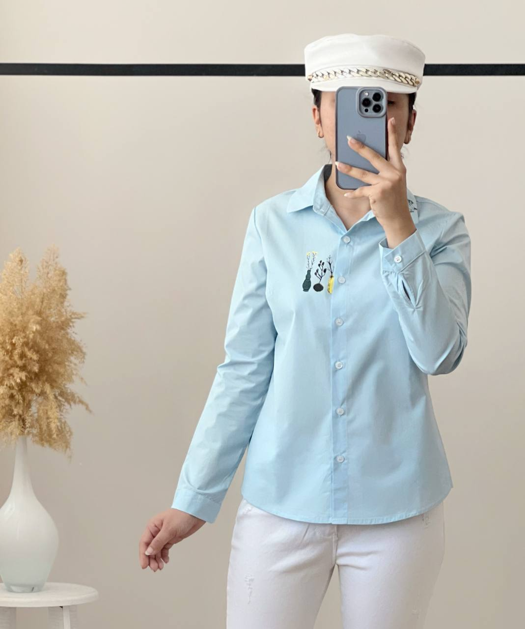 شومیز کتان کاغذی مینیمال 2649