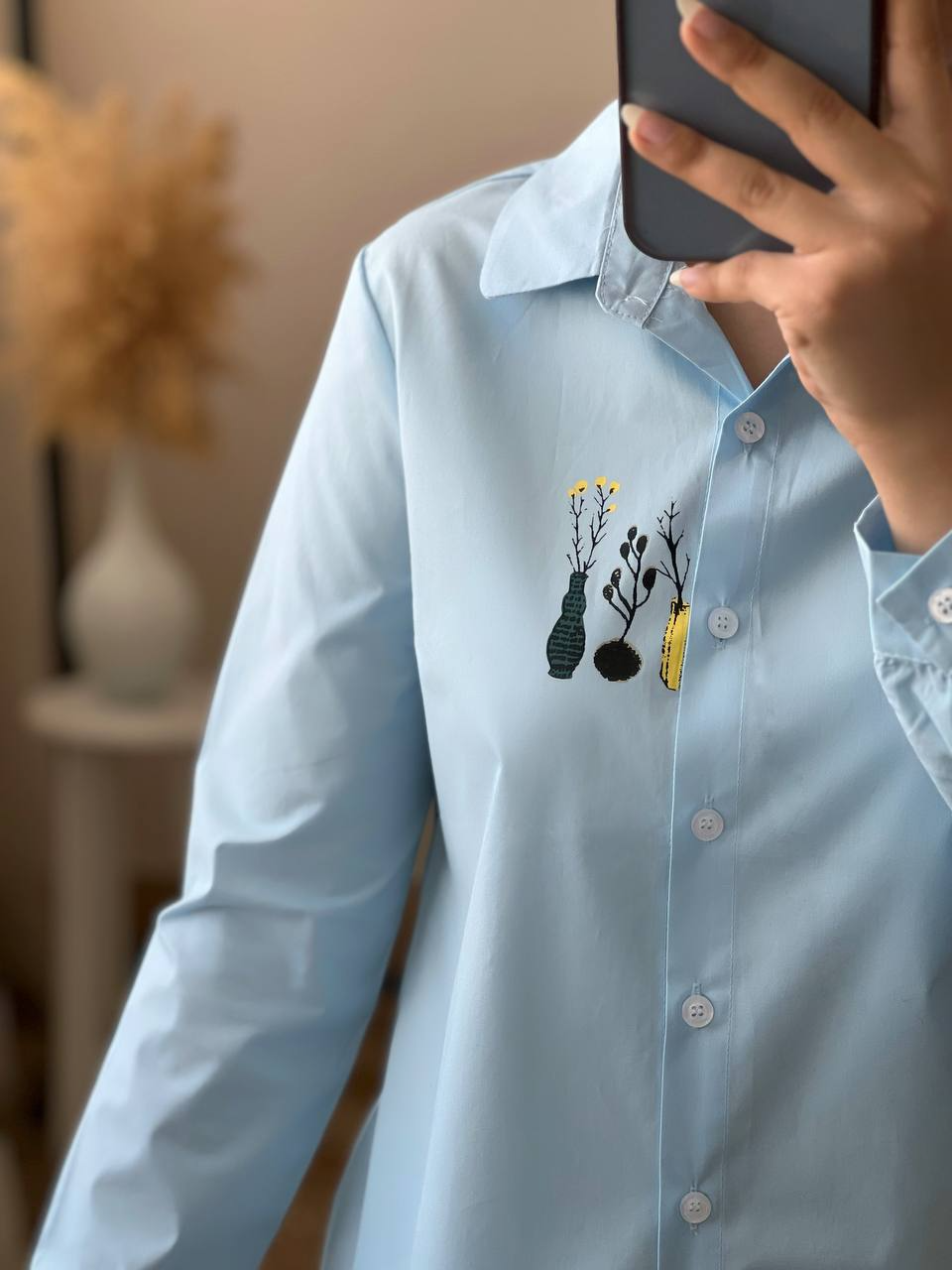 شومیز کتان کاغذی مینیمال 2649