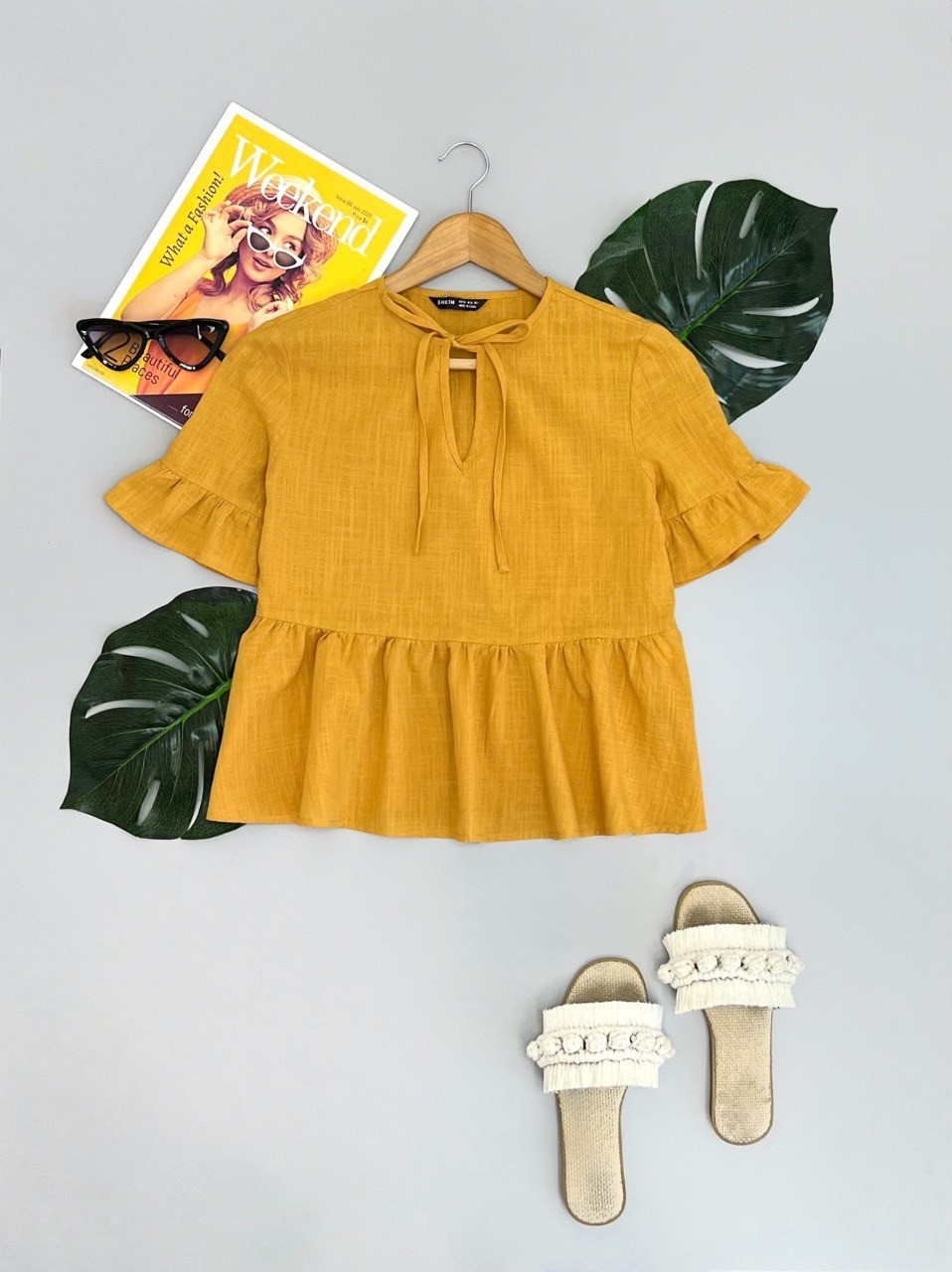 شومیز کنف برند shein کد 2657