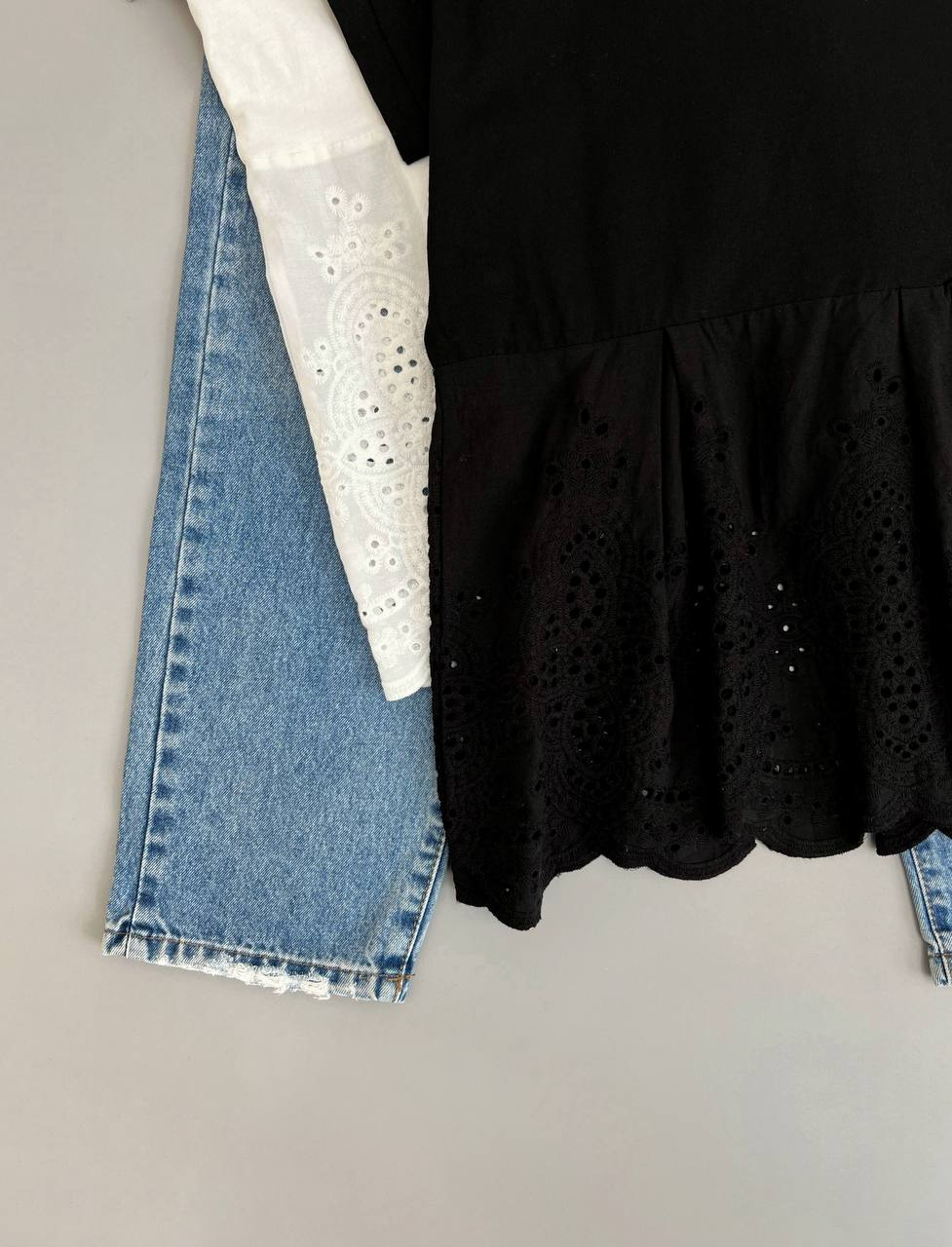 شومیز نخ پنبه خامه دوزی کد 2661