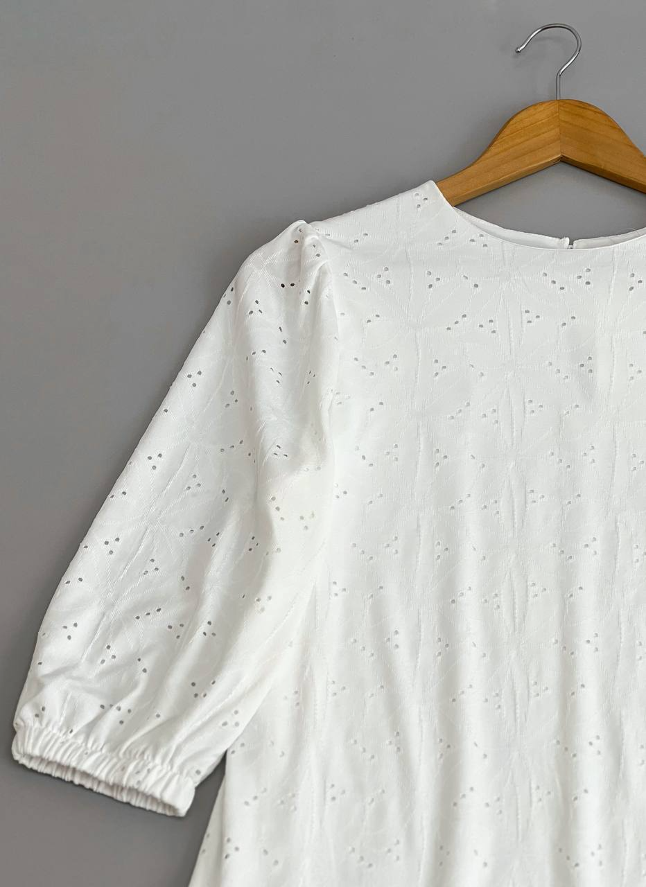 پیراهن خامه دوزی آستردار کد 2662