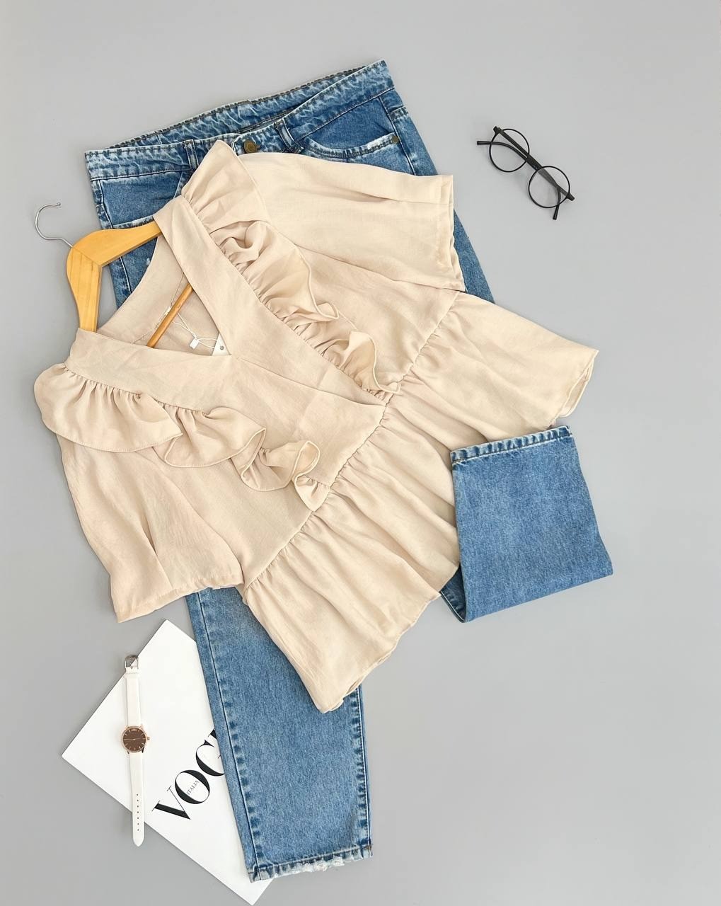 شومیز عروسکی چین دار کد 2666