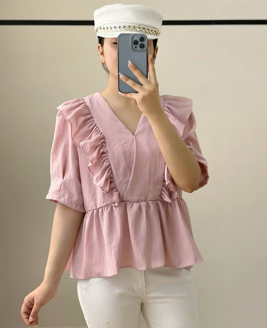 شومیز عروسکی چین دار کد 2666