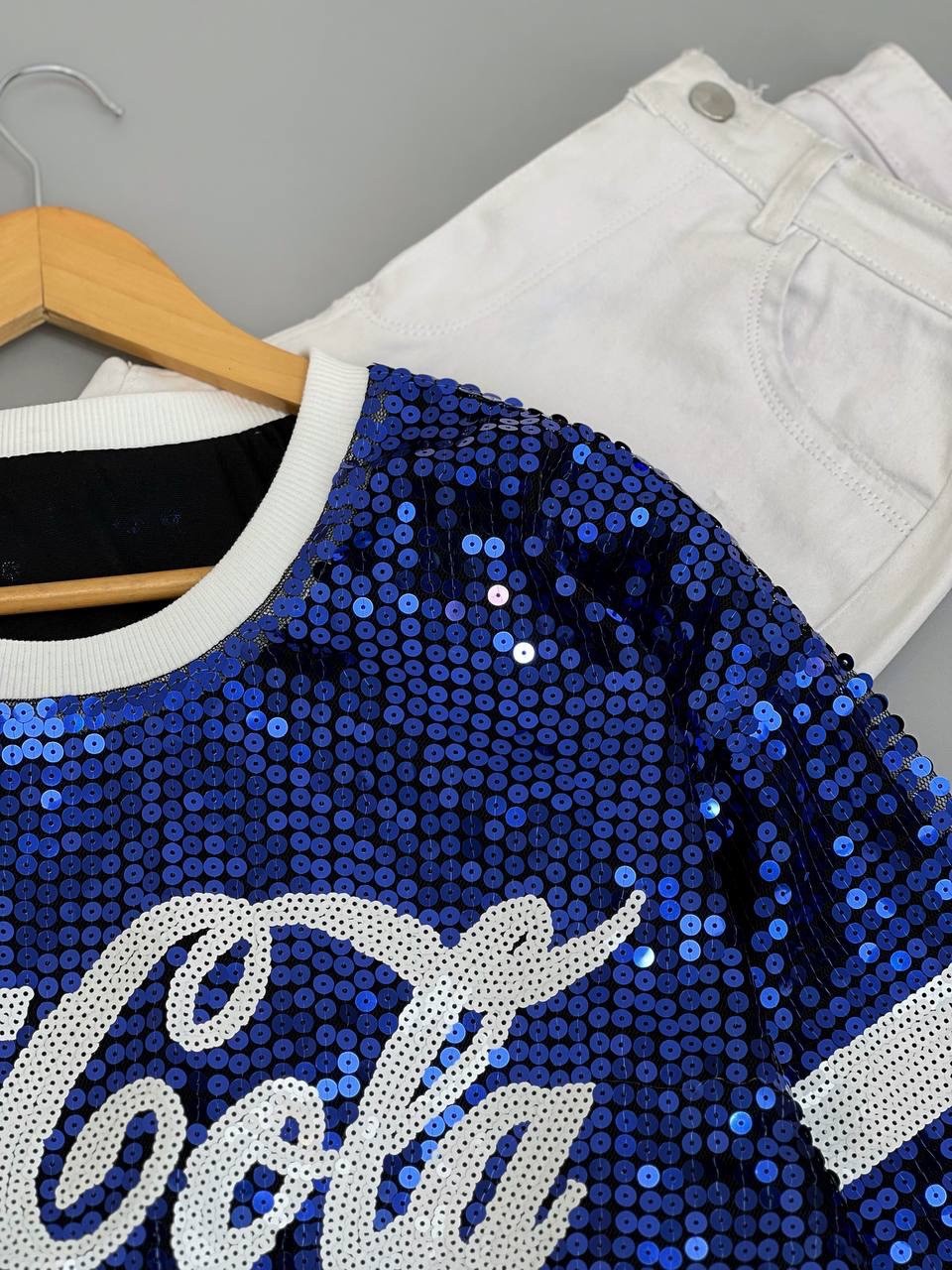 تیشرت لانگ پولکی کد 2671