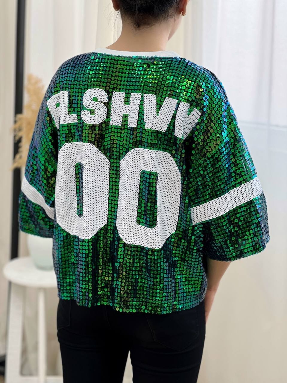 تیشرت لانگ پولکی کد 2671