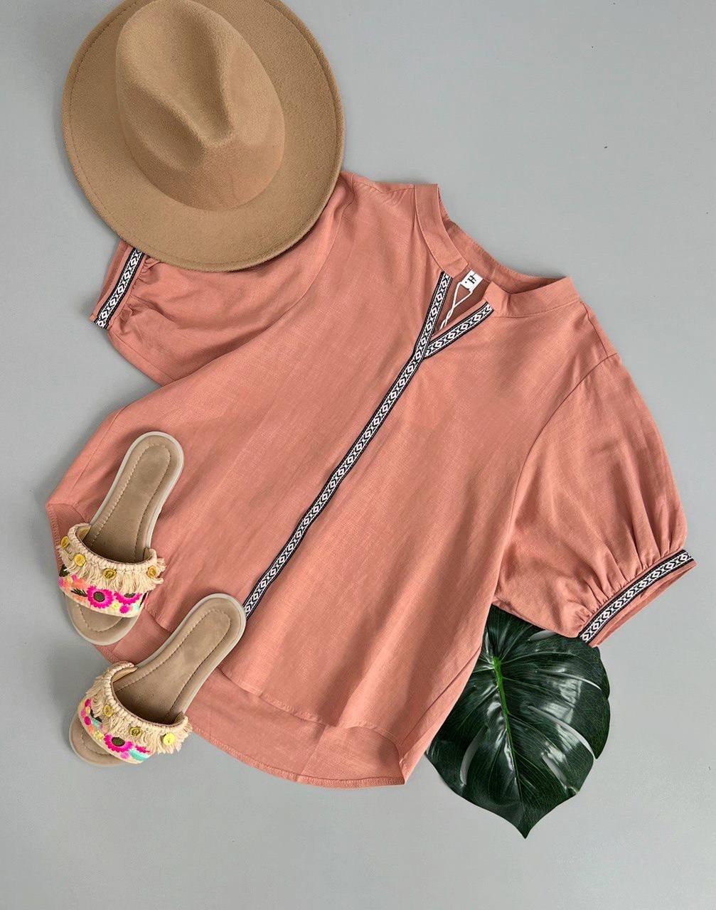 شومیز کتان نخ کد 2677