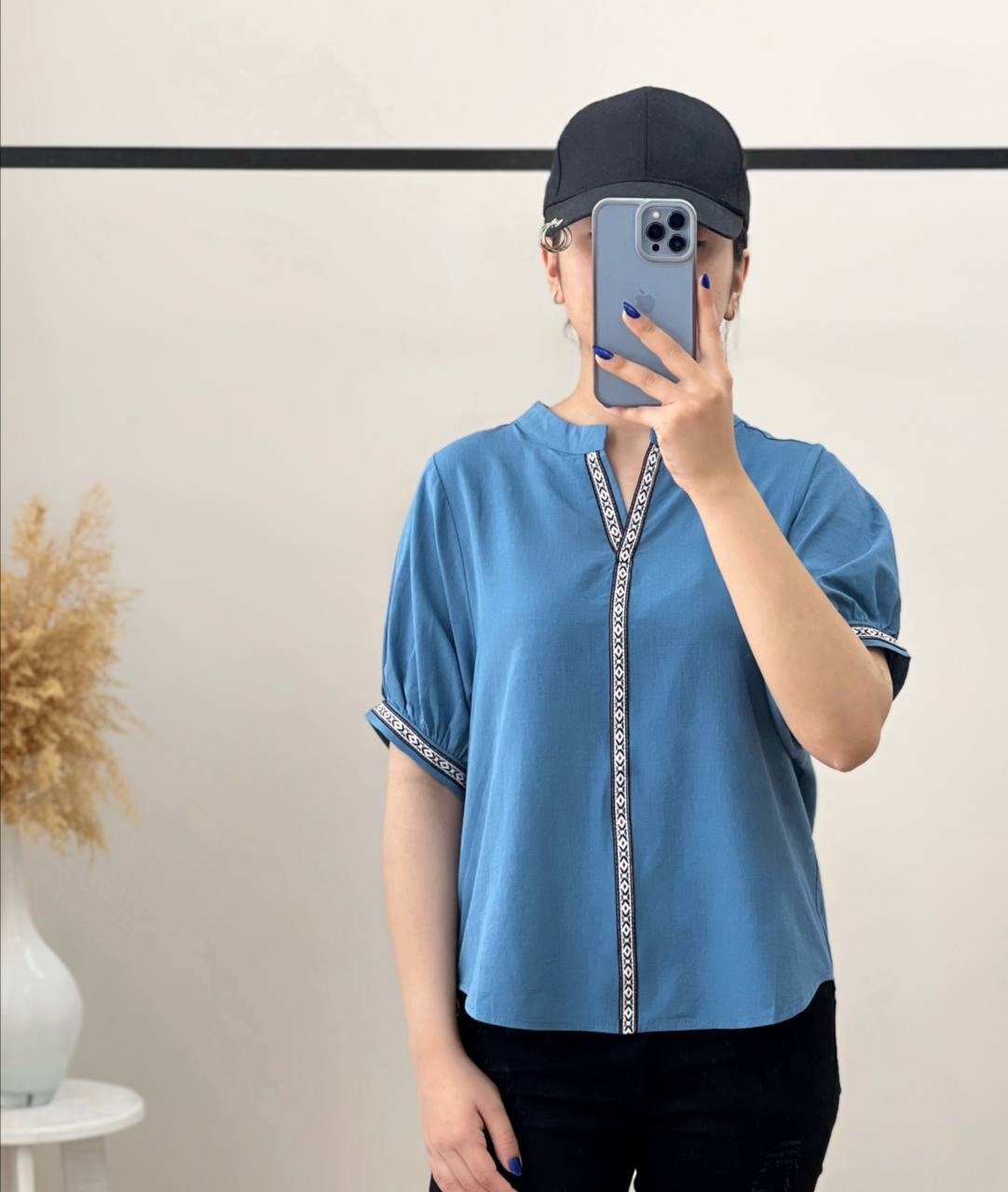 شومیز کتان نخ کد 2677