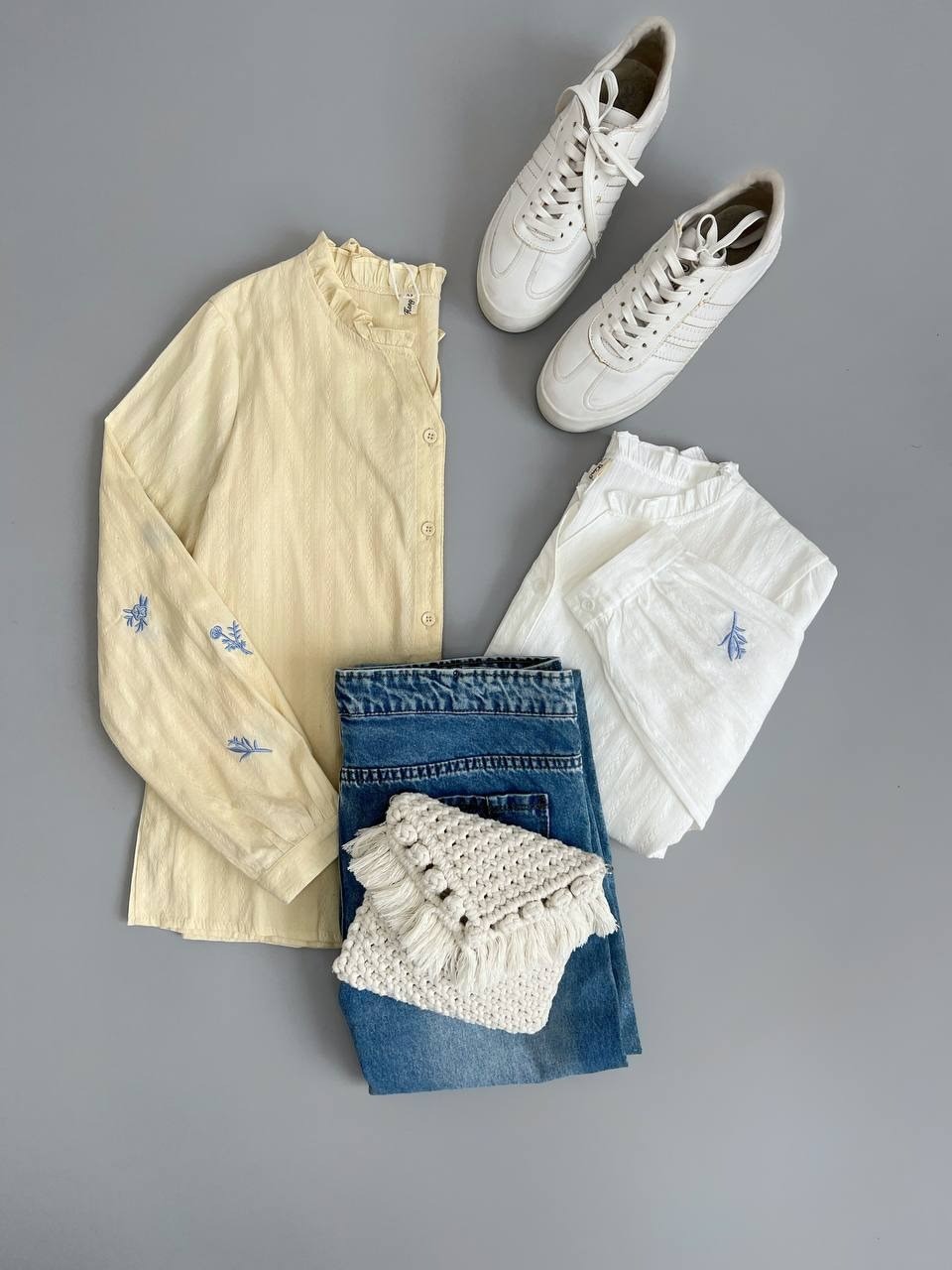 شومیز استین گلدوزی کد 2680