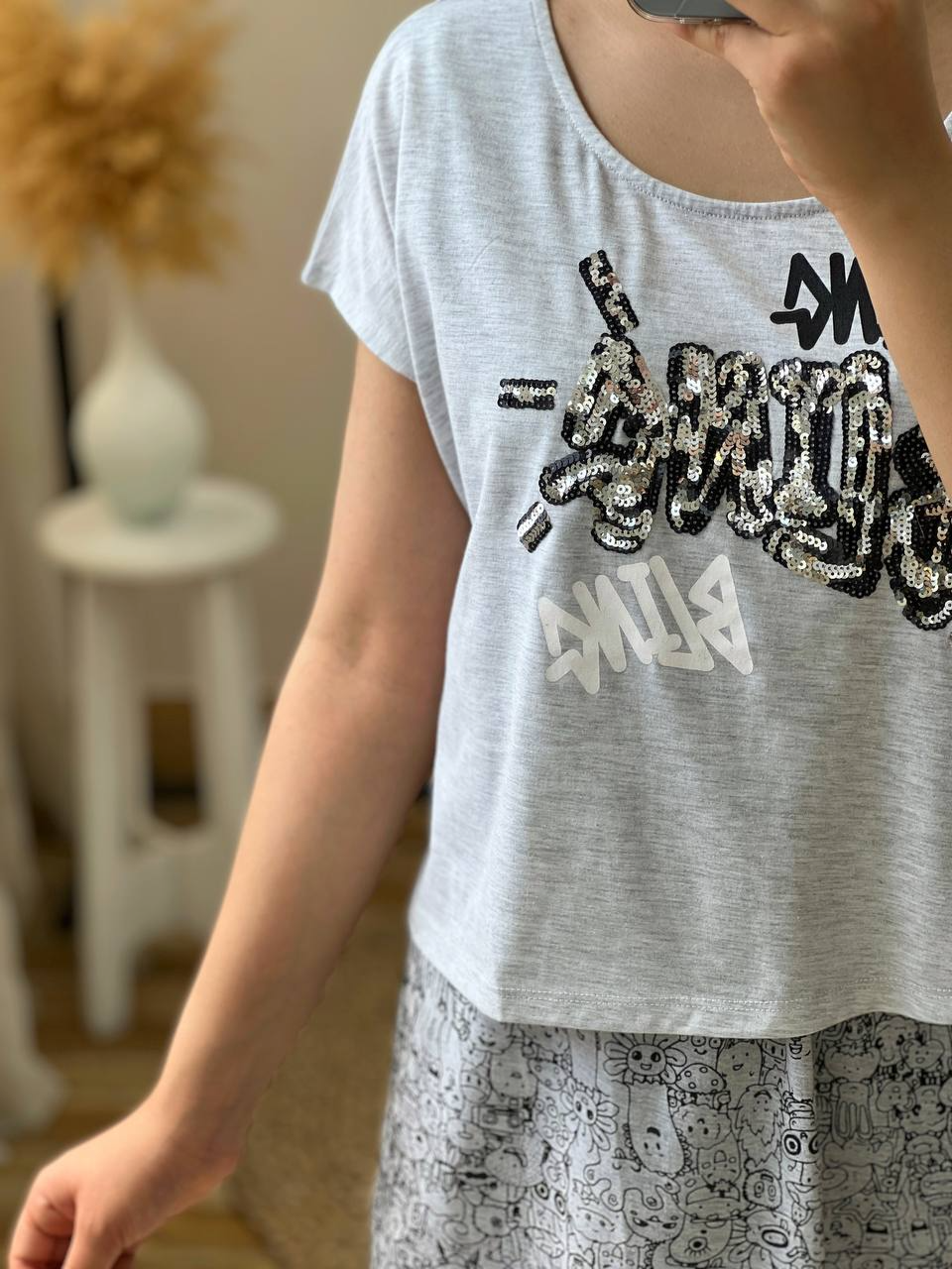 ست دو تیکه پولک دوزی کد 2689