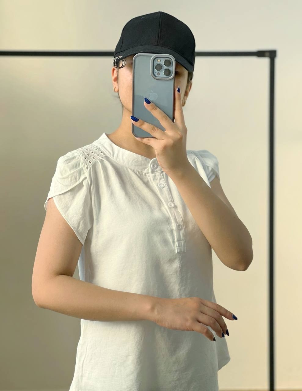 بلوز آستین پف خامه دوزی کد 2692