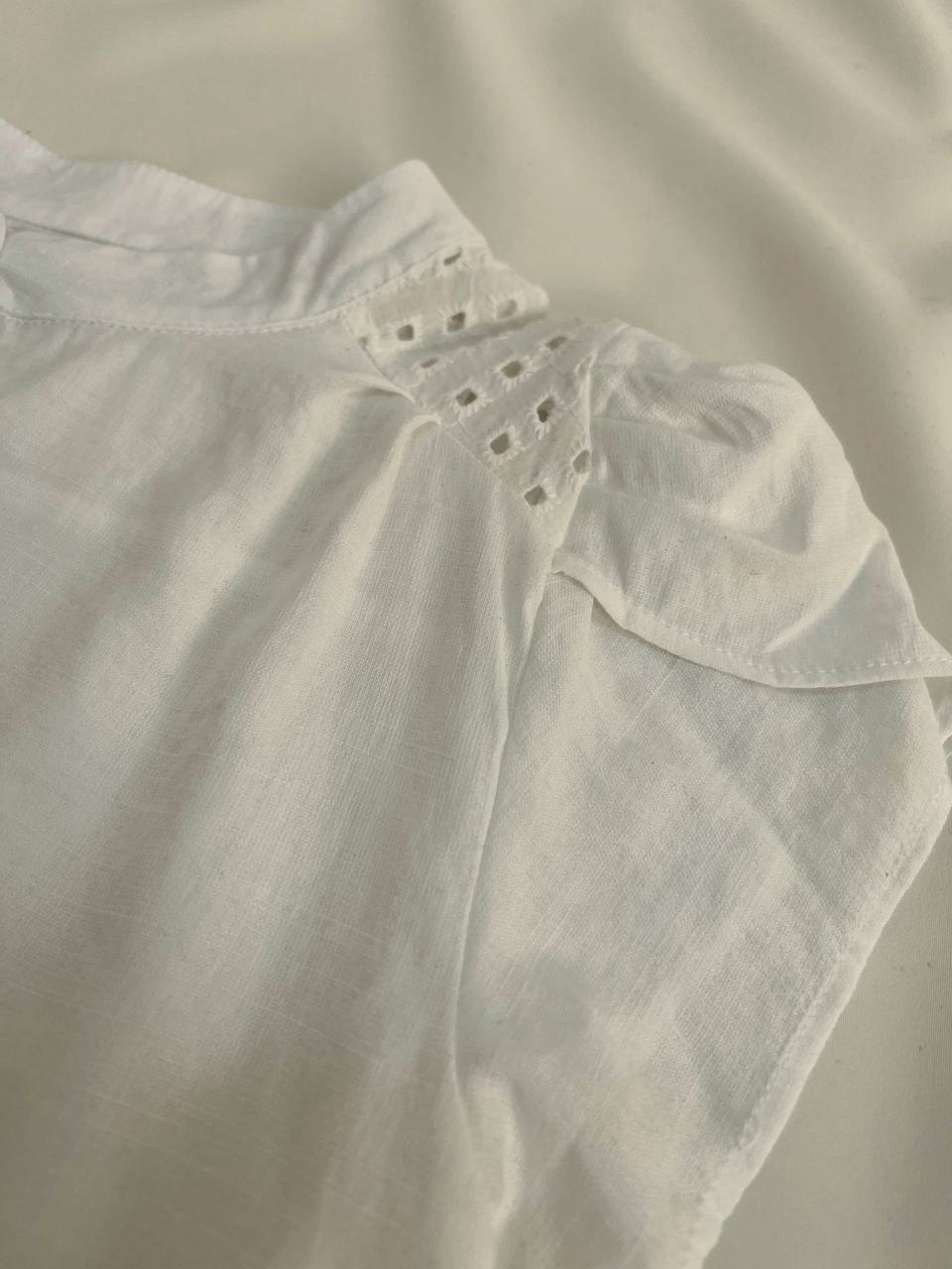 بلوز آستین پف خامه دوزی کد 2692